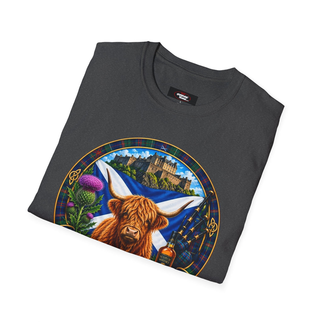 Scotland Highland Cow T‑Shirt — Scottish Souvenir Tee