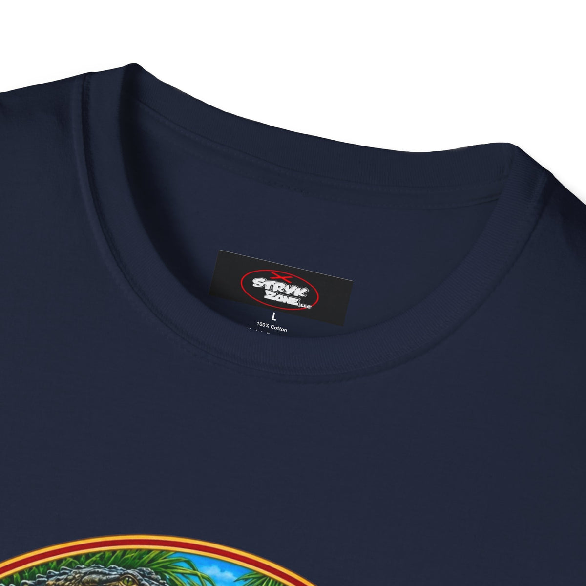 Florida Vintage Lifesaver T-Shirt — Flamingo, Oranges & Ocean Graphic