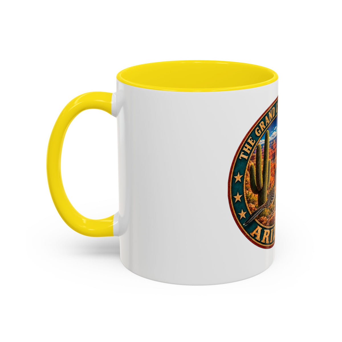 Arizona Grand Canyon Coffee Mug – Vintage State Seal Accent Mug (11/15 oz)