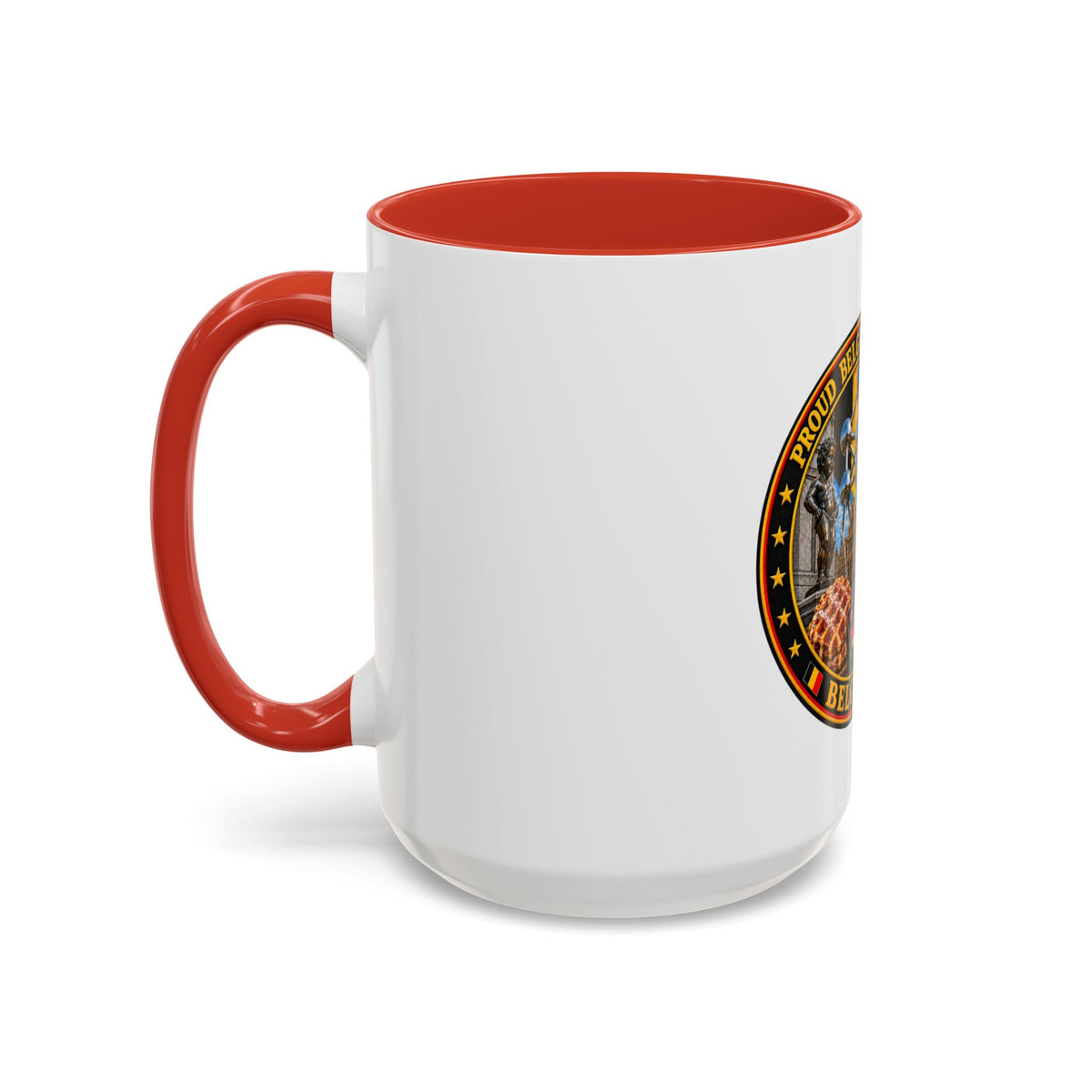Belgian Heritage Accent Coffee Mug — Belgium Beer, Waffles & Chocolates Design