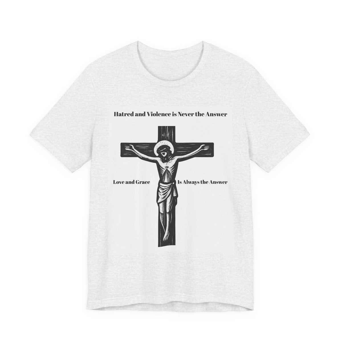 Christian faith T-shirt with Jesus crucifix graphic