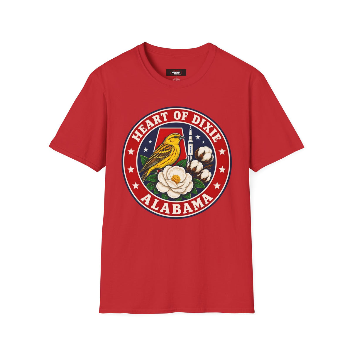 Alabama Heart of Dixie T‑Shirt — Yellowhammer & Magnolia State Emblem