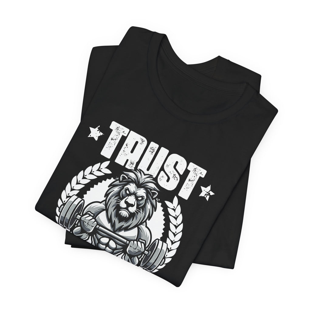 Unstoppable Process lion graphic on a T-shirt