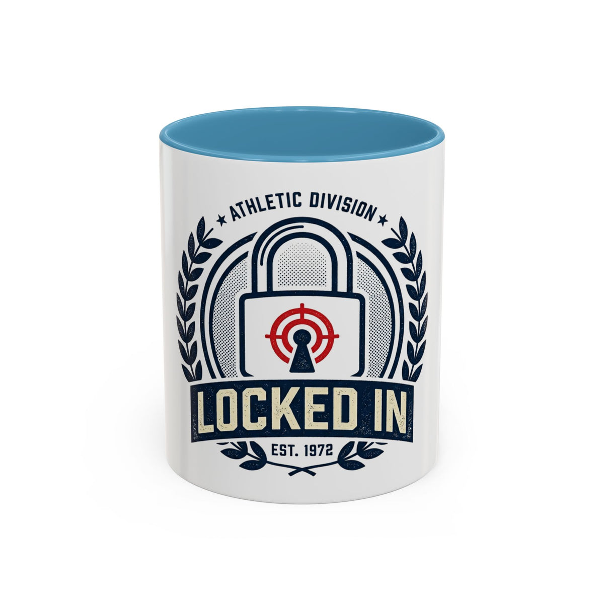 Locked In Accent Coffee Mug — 'Locked In' Motivational Ceramic Mug (11/15 oz)