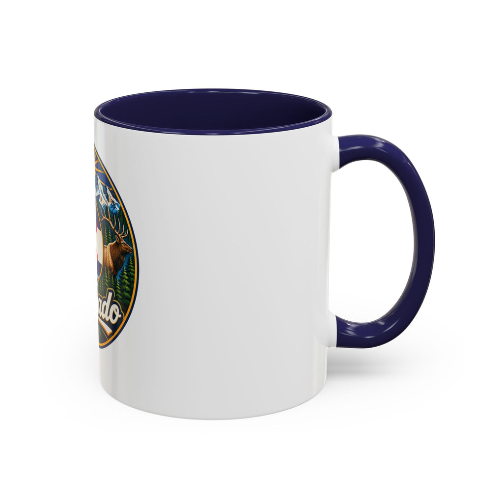 Colorado Retro State Flag Coffee Mug — Scenic Mountains & Wildlife Accent Mug
