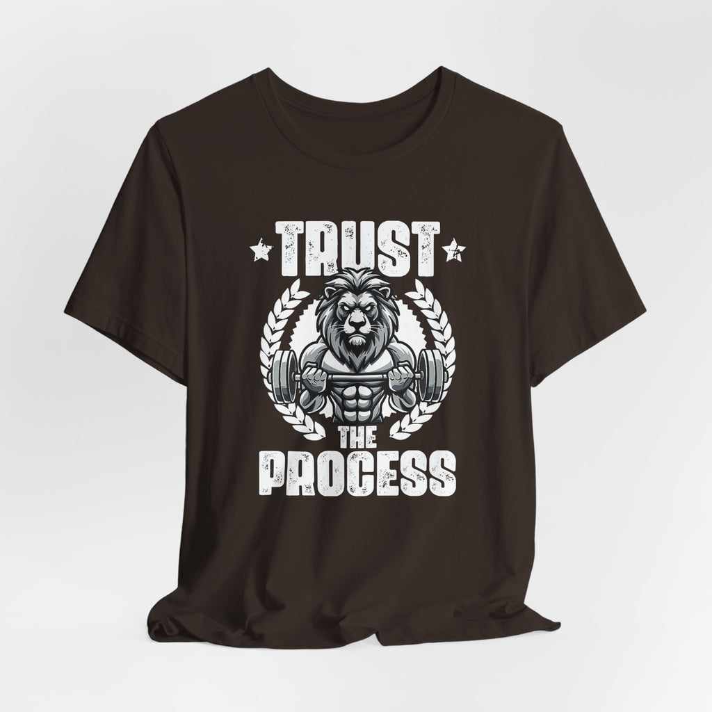Unstoppable Process lion graphic on a T-shirt