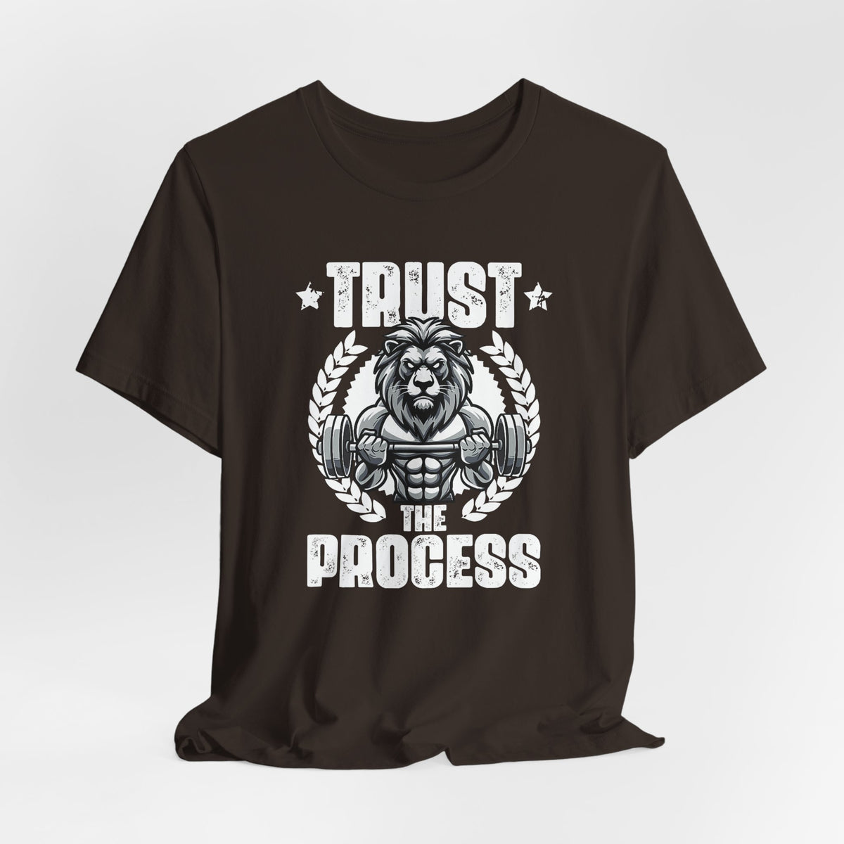 Unstoppable Process lion graphic on a T-shirt