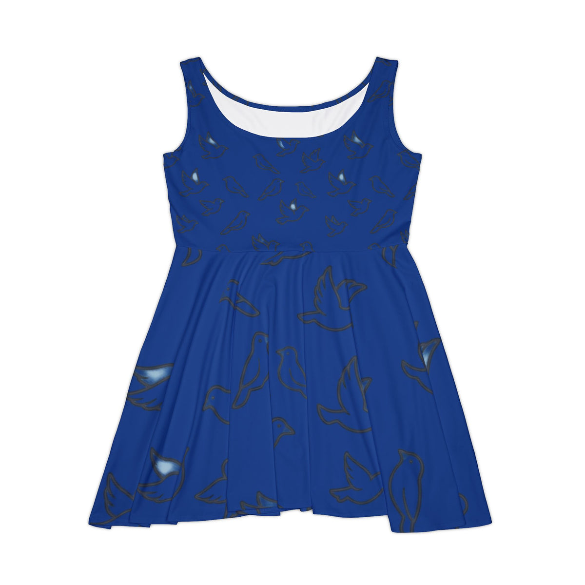 Midnight Blue Starburst Skater Dress