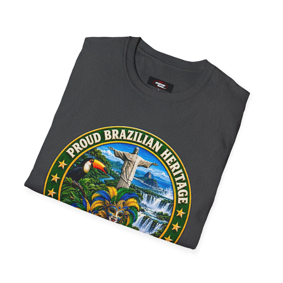 Brazil Heritage T-Shirt — Proud Brazilian Heritage Graphic Tee
