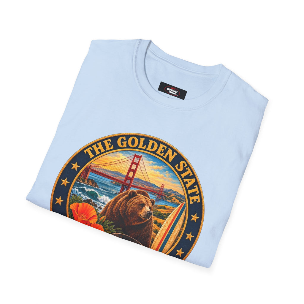 California Golden State Vintage Bear Graphic T-Shirt