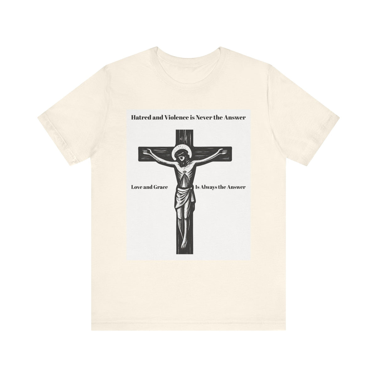 Christian faith T-shirt with Jesus crucifix graphic