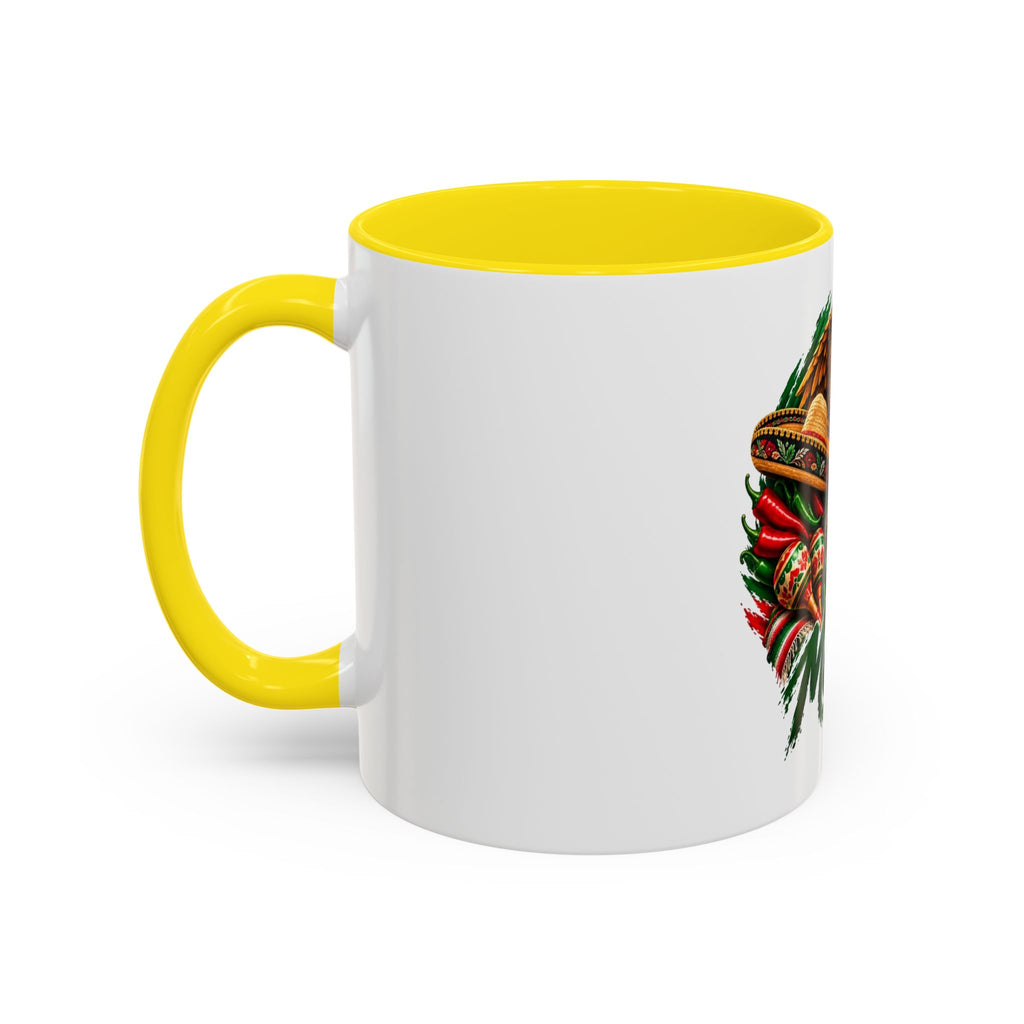 Mexico Souvenir Coffee Mug — Mexican Eagle, Cactus & Guitar Accent Mug