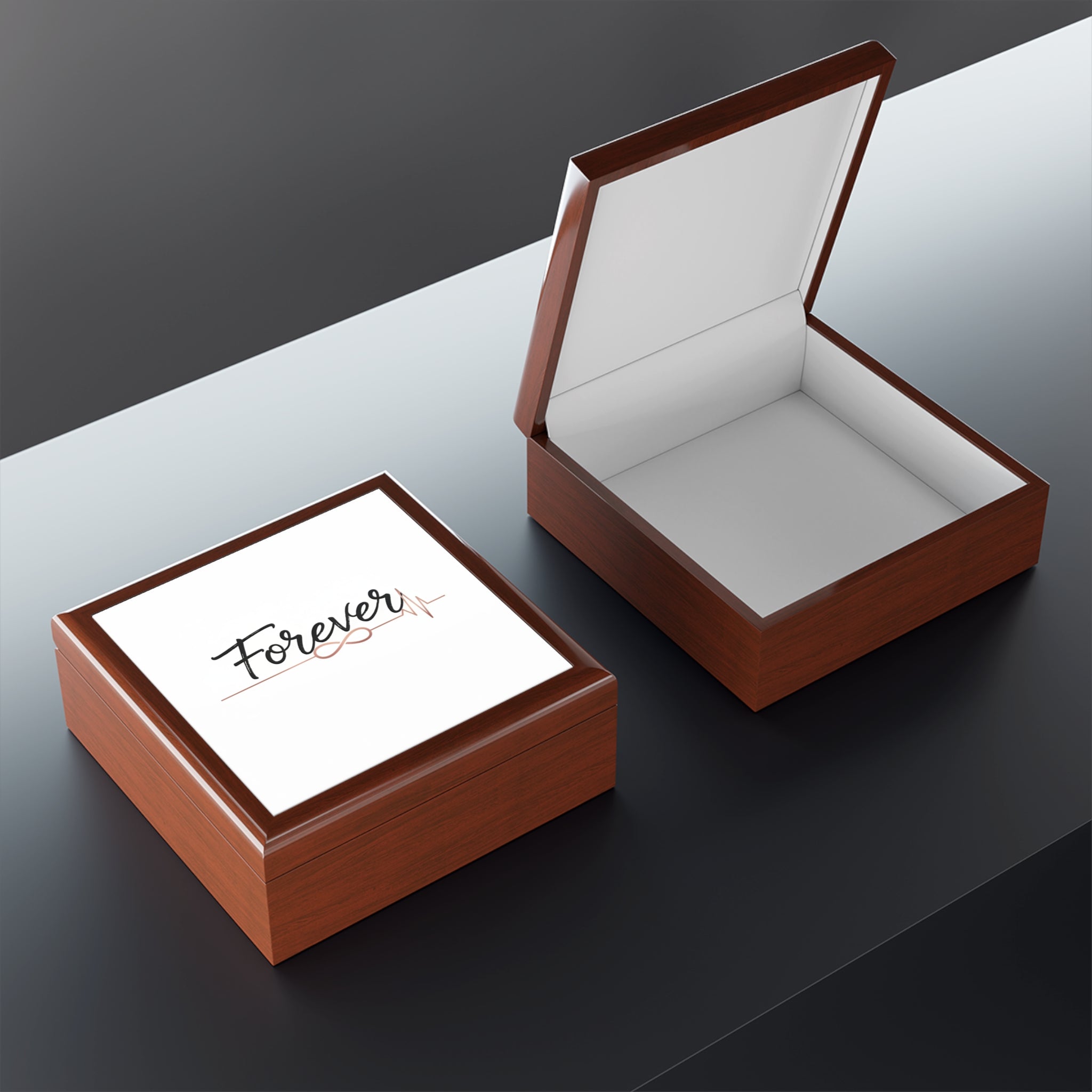 Forever Jewelry Box — Engraved Keepsake Trinket Box