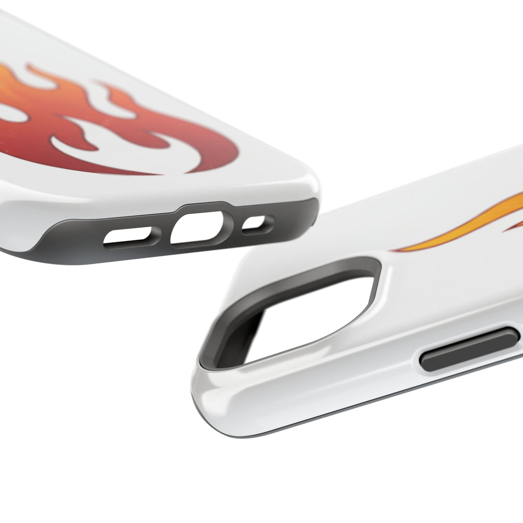 Flame Graphic Phone Case — Magnetic Impact‑Resistant Protective Cover
