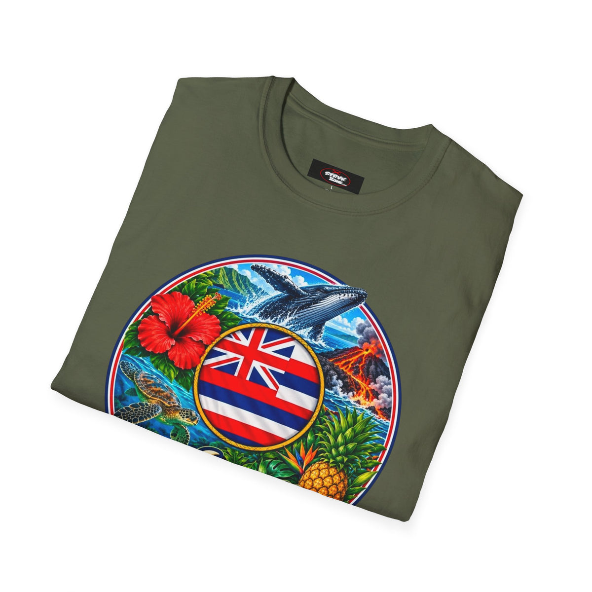 Hawaii Island Vintage Badge T‑Shirt