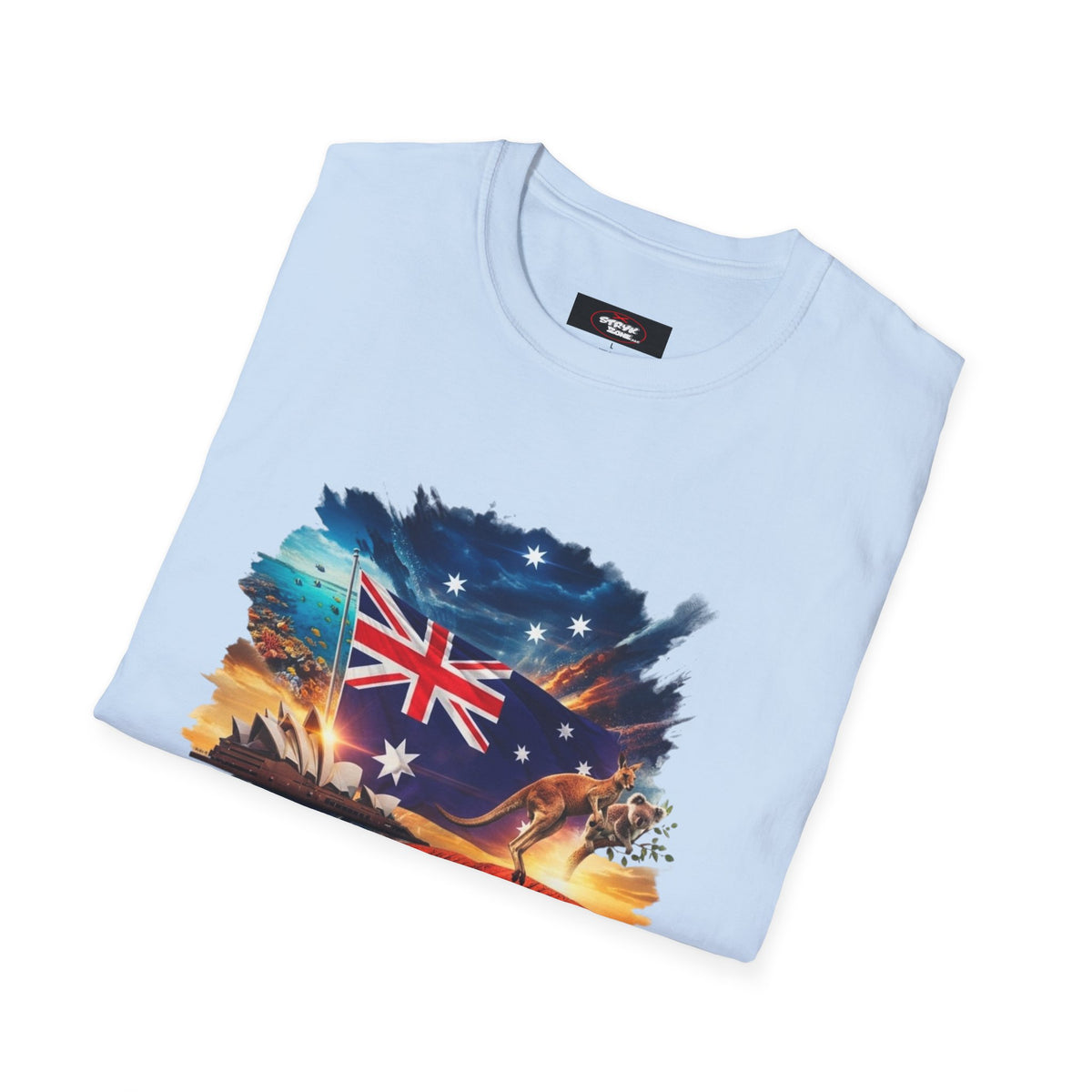 Australia Flag Uluru T‑Shirt — Outback Sunset Aussie Pride Tee