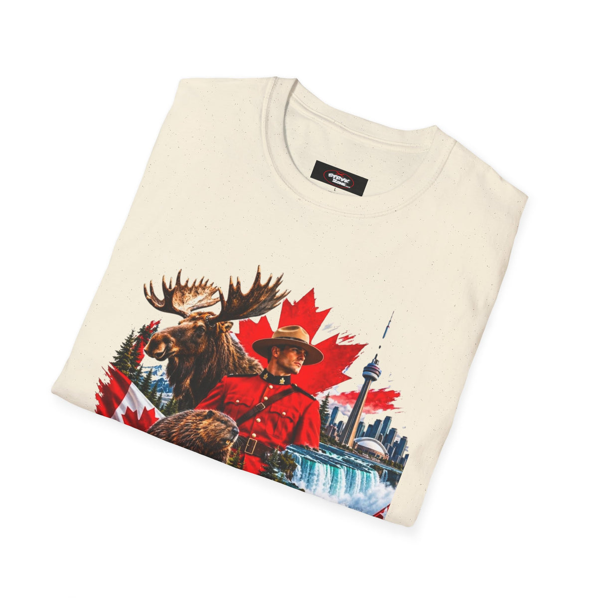 Canada Retro Mountie Moose T-Shirt — Scenic Pride Canadian Souvenir