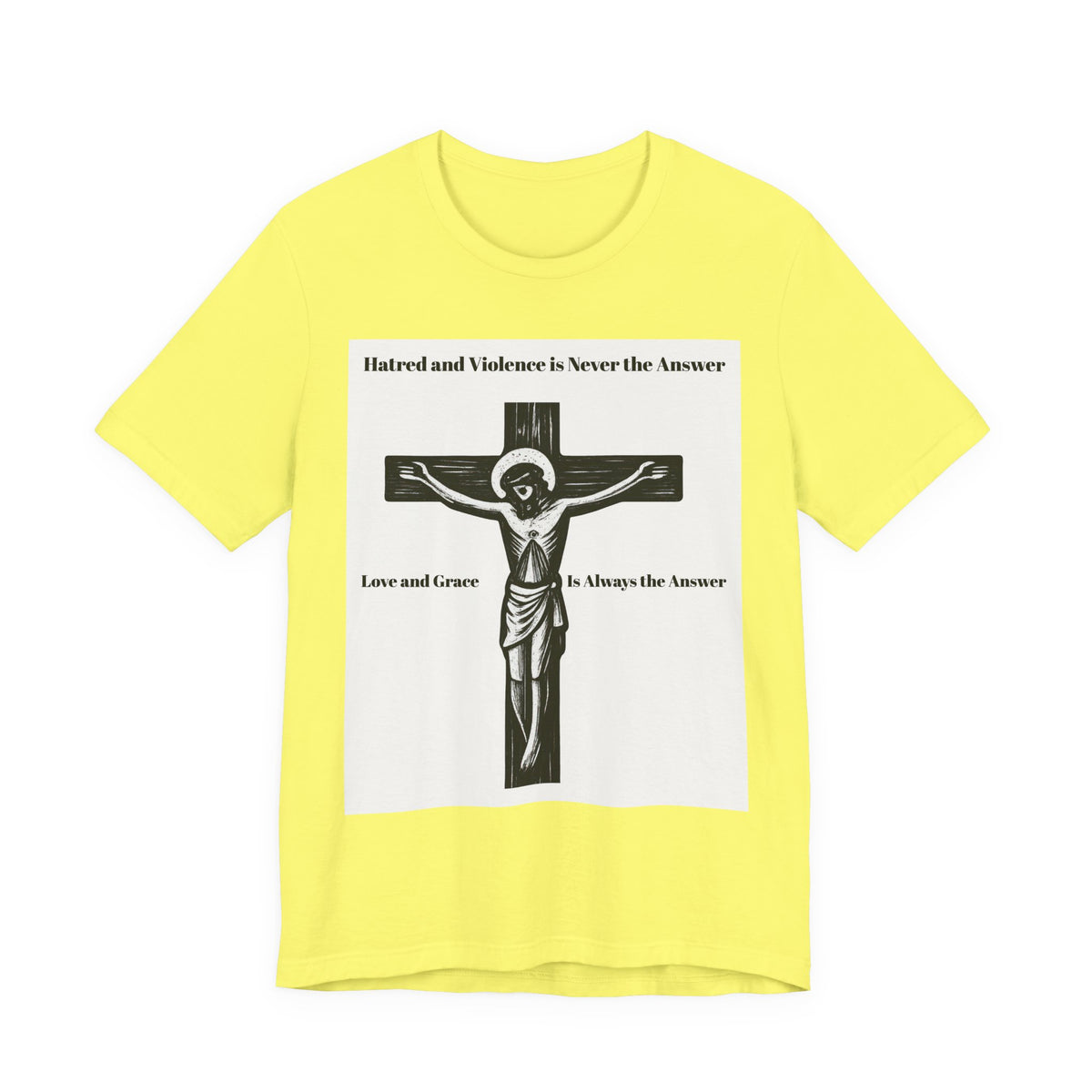 Jesus Crucifix T‑Shirt — Christian Faith Graphic Tee for Easter & Church