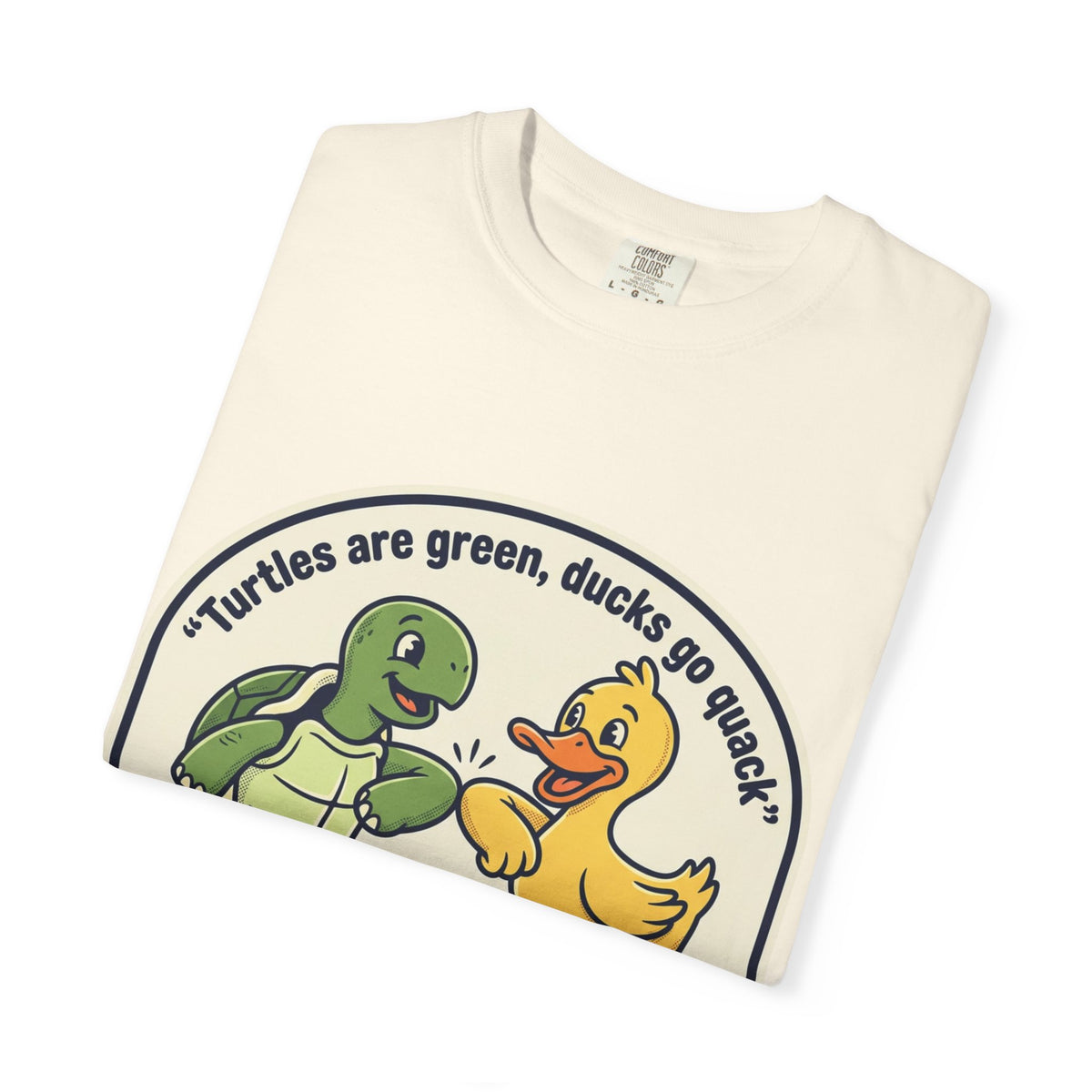 T-Shirt — "We're Equally Whack" Turtle & Duck Best Friends Graphic Tee