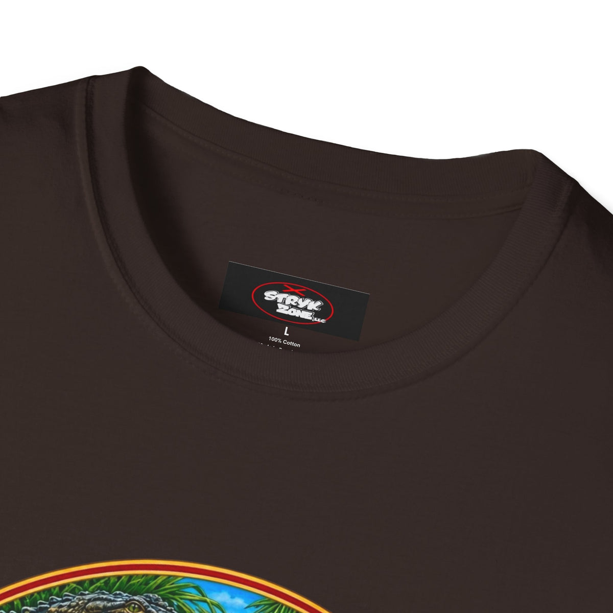 Florida Vintage Lifesaver T-Shirt — Flamingo, Oranges & Ocean Graphic