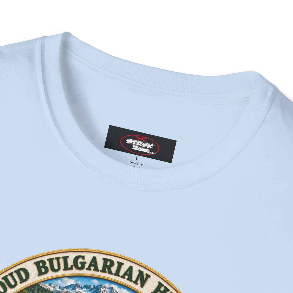 Bulgaria Heritage Graphic T-Shirt — "Proud Bulgarian Heritage" Rose Emblem