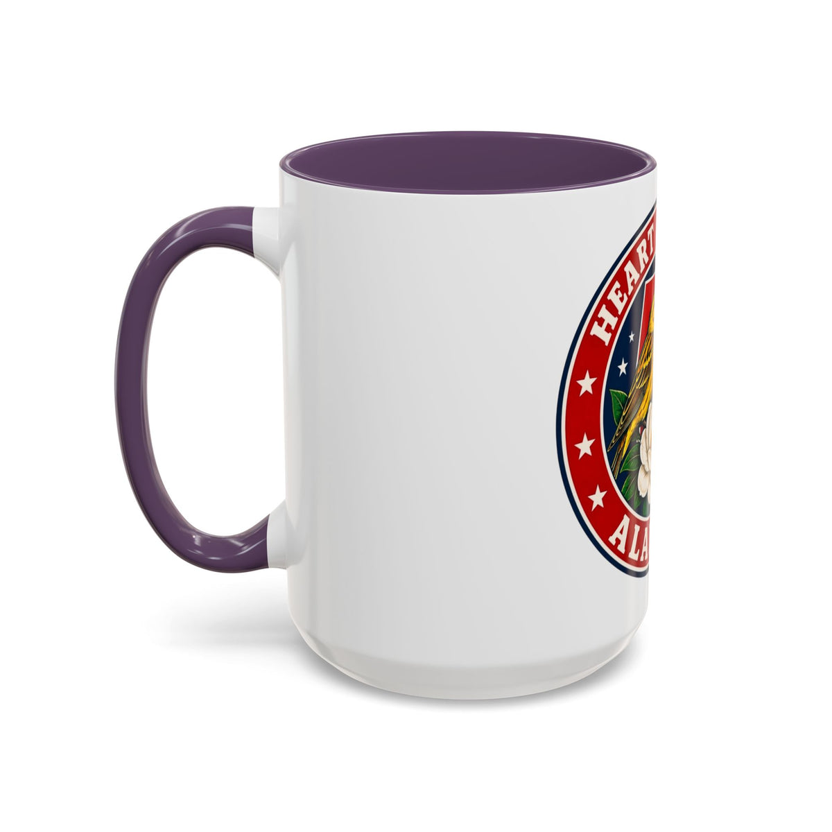 Alabama 'Heart of Dixie' Accent Coffee Mug — Magnolia & Yellowhammer State Pride