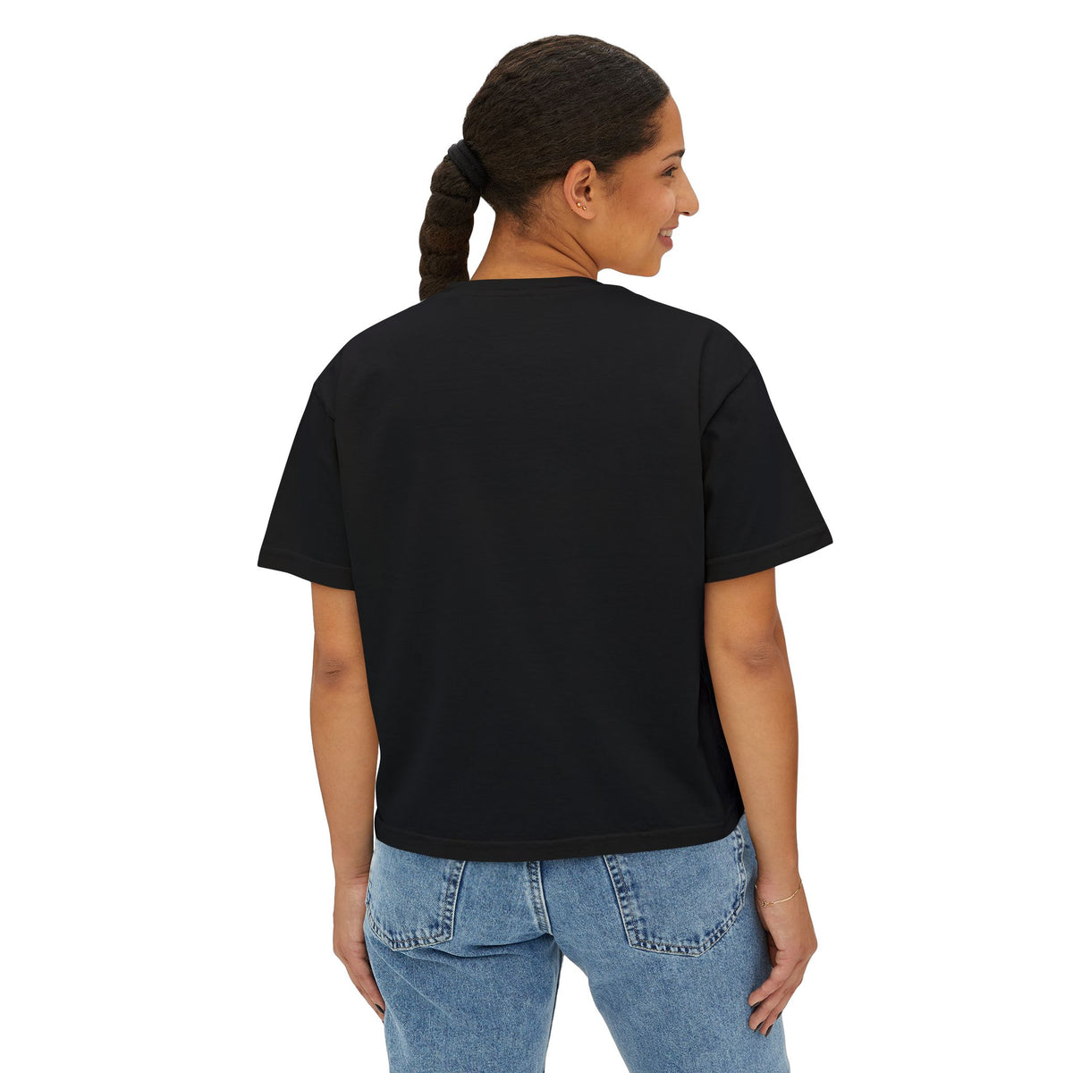 Cute Bulldog Hearts Boxy Tee
