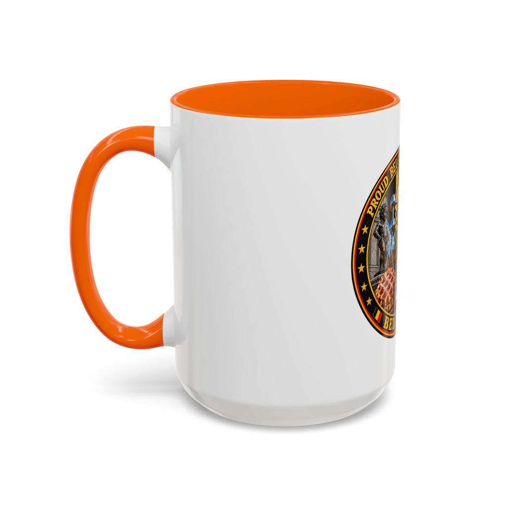 Belgian Heritage Accent Coffee Mug — Belgium Beer, Waffles & Chocolates Design