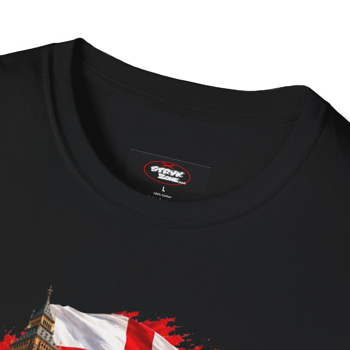 England Collage T‑Shirt — London Icons & St. George’s Flag Design