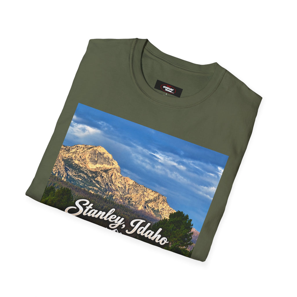 Stanley Idaho Scenic T-Shirt — Vintage Mountain Photo Tee
