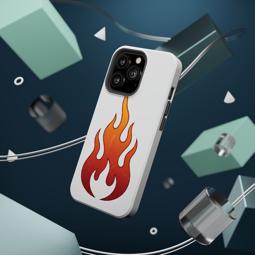 Flame Graphic Phone Case — Magnetic Impact‑Resistant Protective Cover