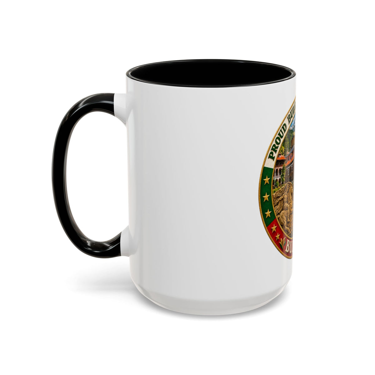 Bulgaria Pride Coffee Mug — 'Proud Bulgarian Heritage' Accent Ceramic Mug (11/15oz)