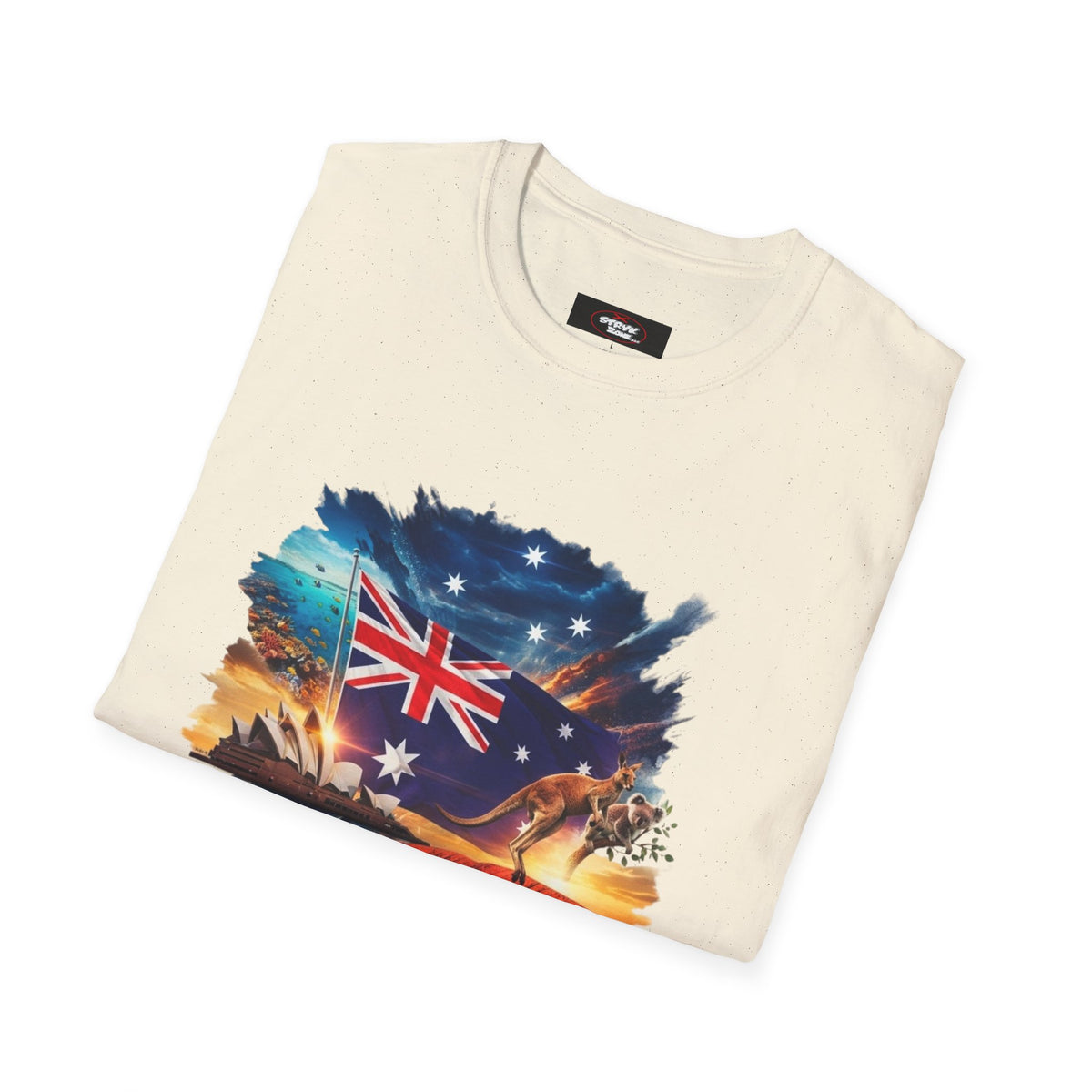 Australia Flag Uluru T‑Shirt — Outback Sunset Aussie Pride Tee