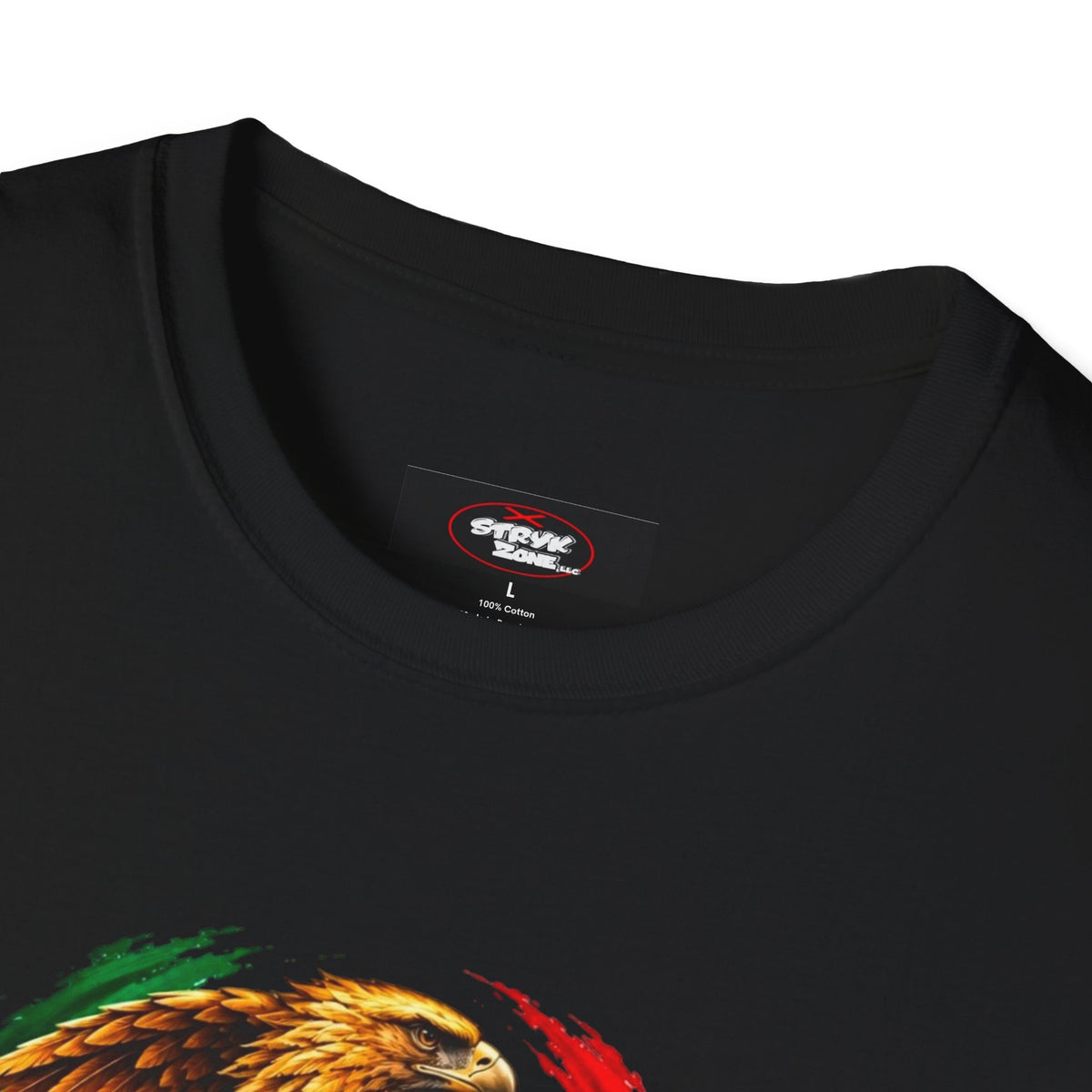 Mexico Heritage T-Shirt — Mexican Eagle, Guitar & Cactus Graphic