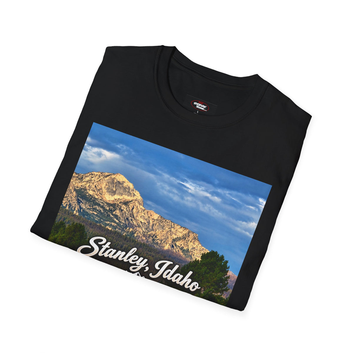 Stanley Idaho Scenic T-Shirt — Vintage Mountain Photo Tee