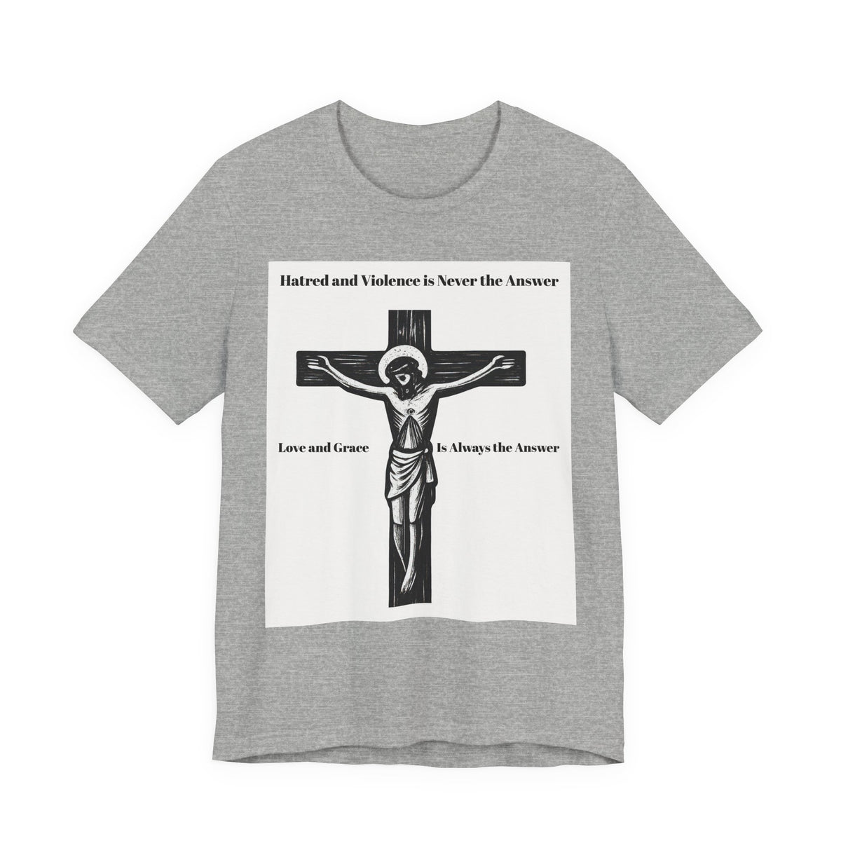 Jesus Crucifix T‑Shirt — Christian Faith Graphic Tee for Easter & Church
