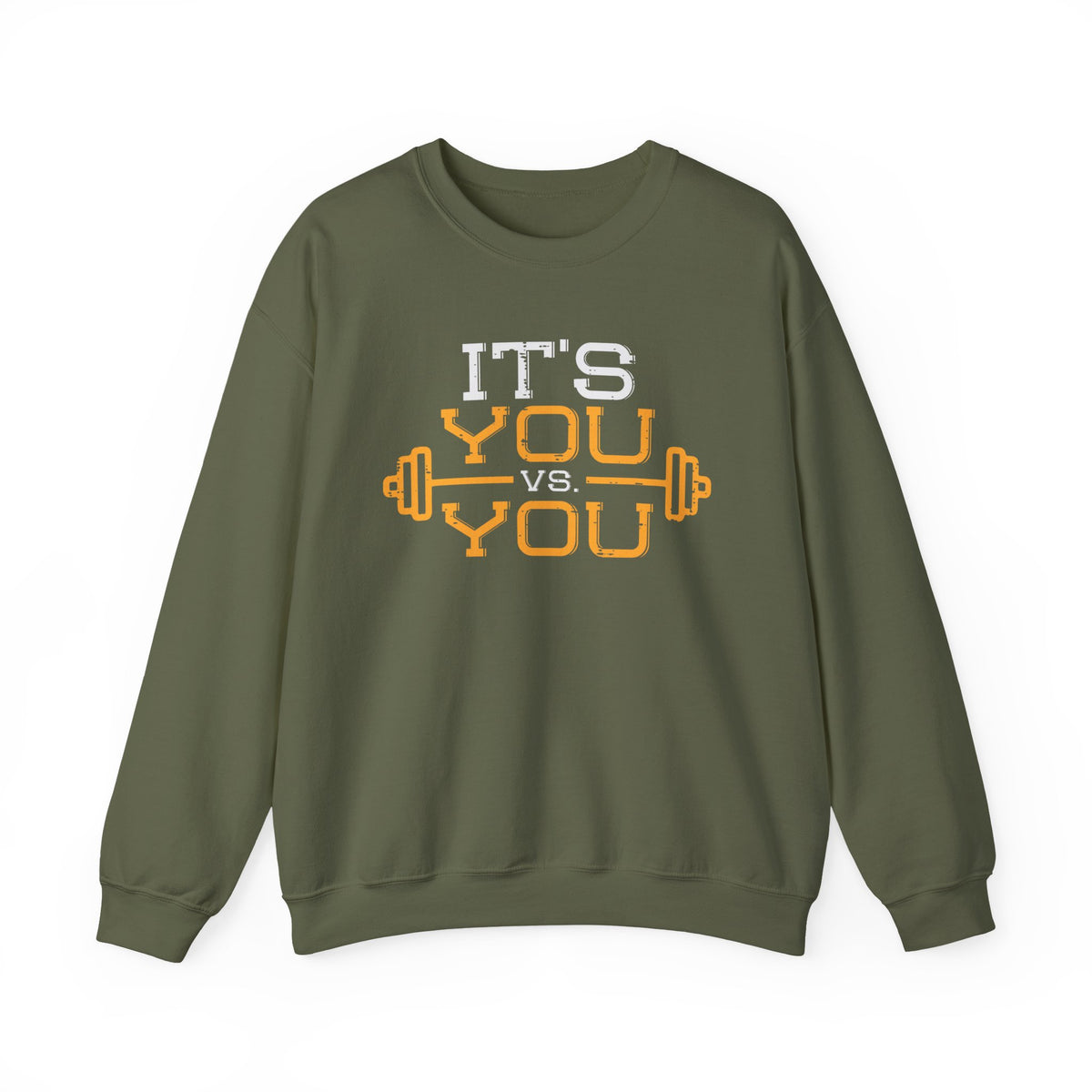 Bold Self‑Competition Crewneck