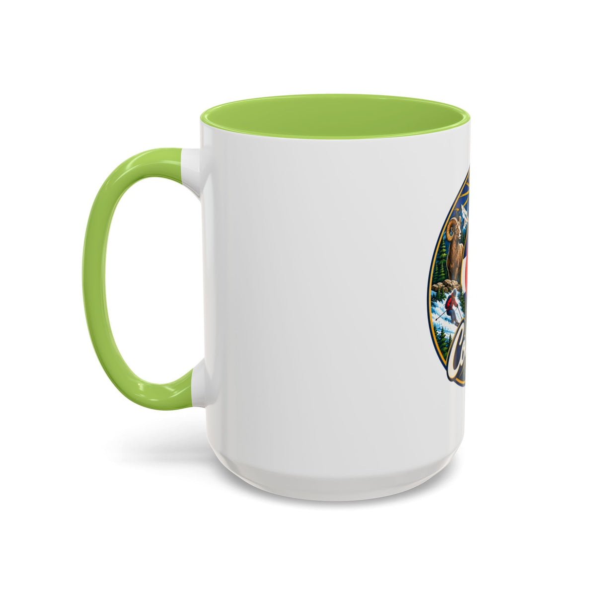 Colorado Retro State Flag Coffee Mug — Scenic Mountains & Wildlife Accent Mug