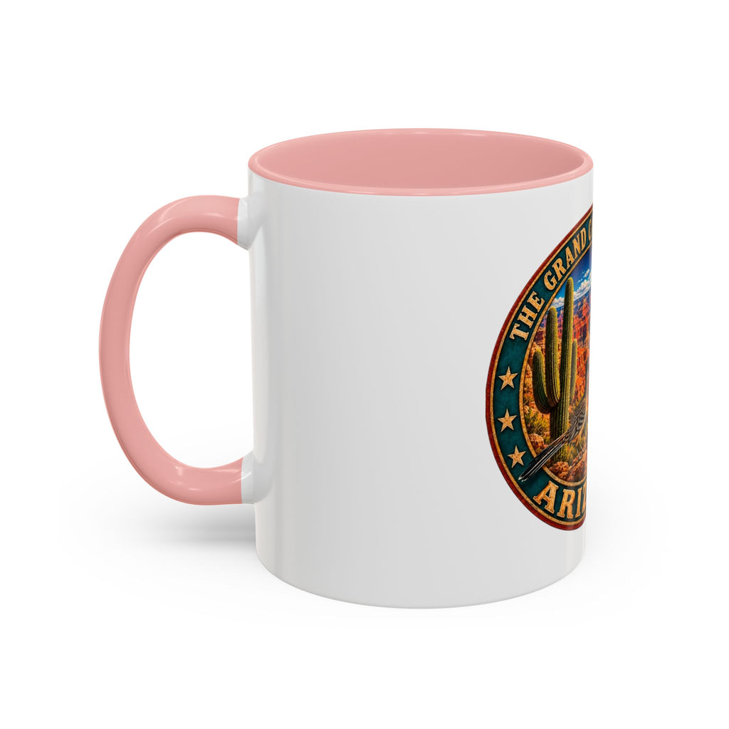Arizona Grand Canyon Coffee Mug – Vintage State Seal Accent Mug (11/15 oz)