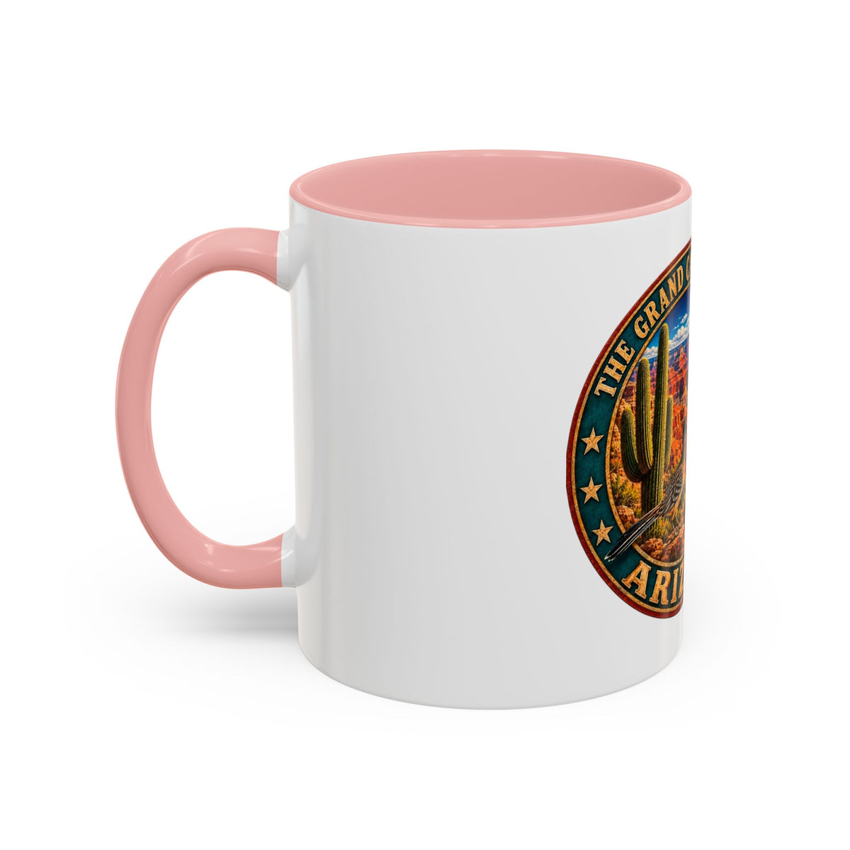 Arizona Grand Canyon Coffee Mug – Vintage State Seal Accent Mug (11/15 oz)