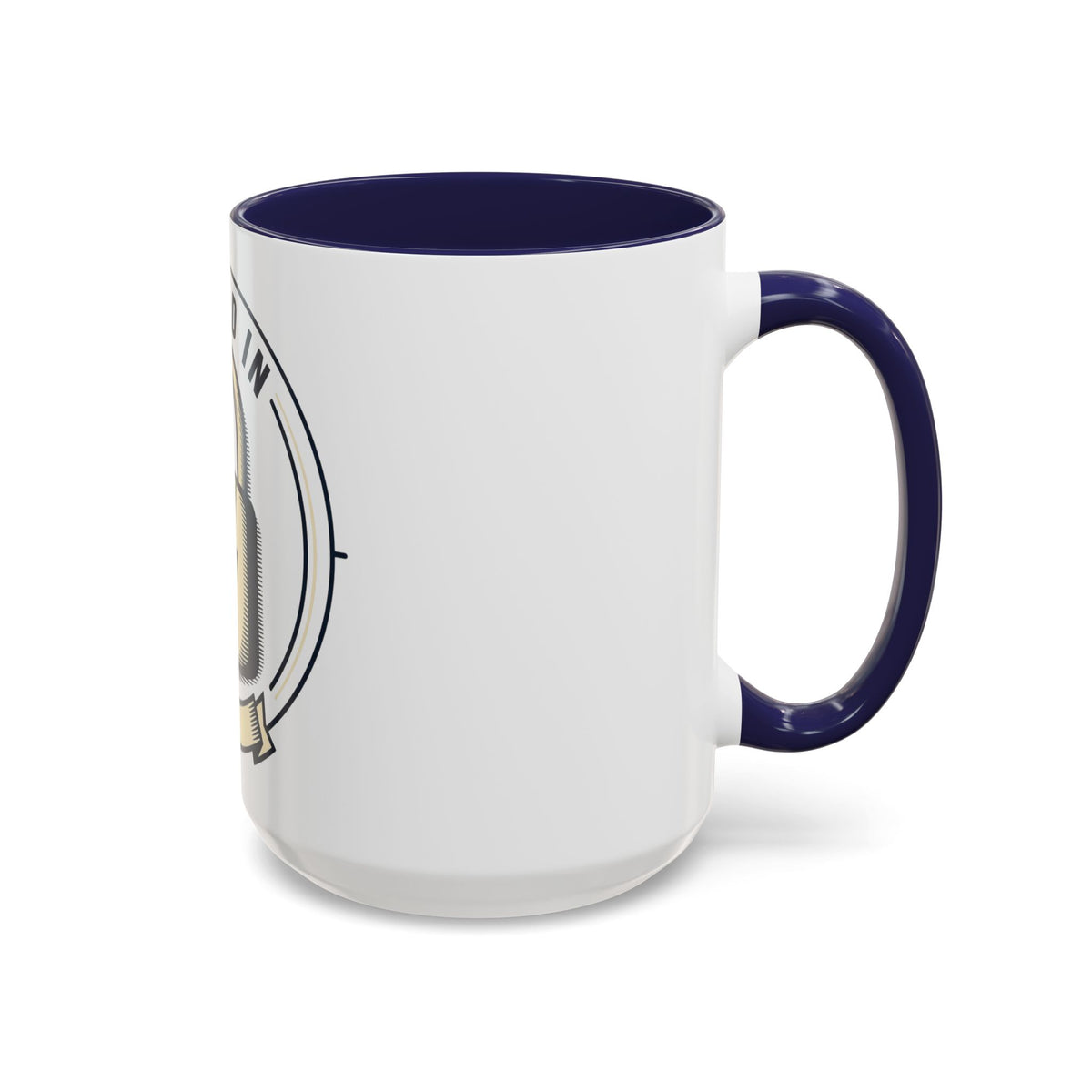 Locked In Accent Coffee Mug — 'Locked In' Motivational Coffee Cup (11/15oz)