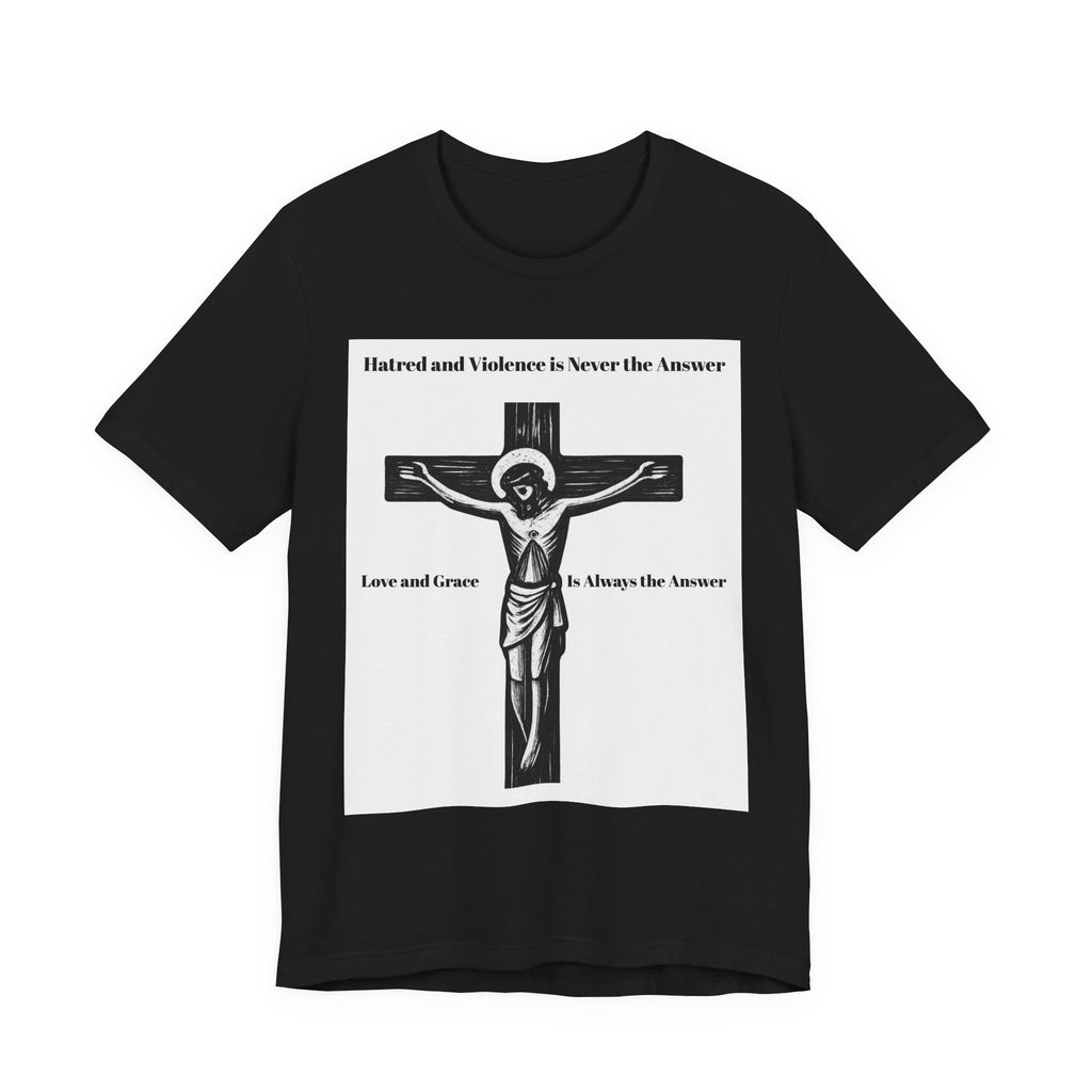 Christian faith T-shirt with Jesus crucifix graphic