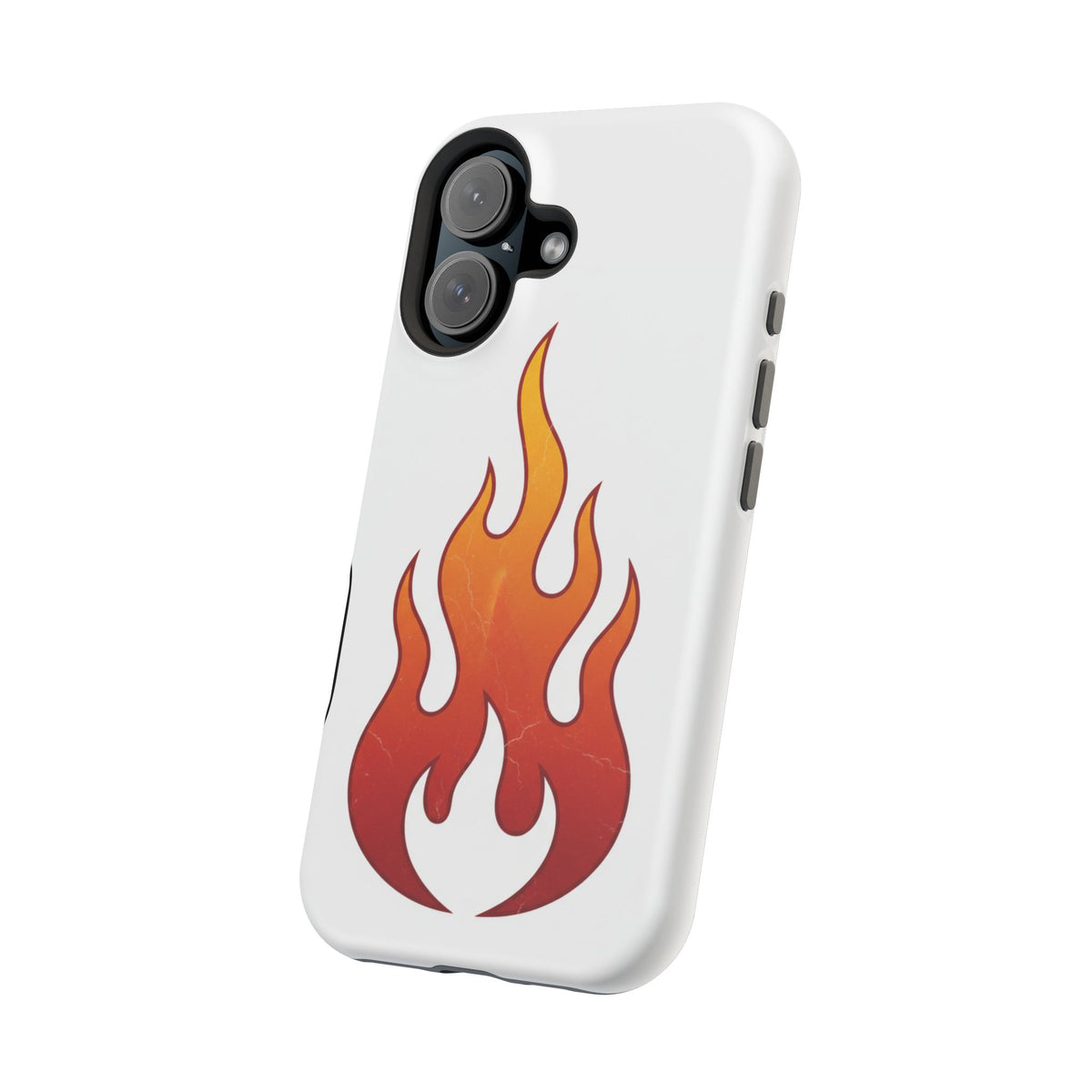Flame Graphic Phone Case — Magnetic Impact‑Resistant Protective Cover
