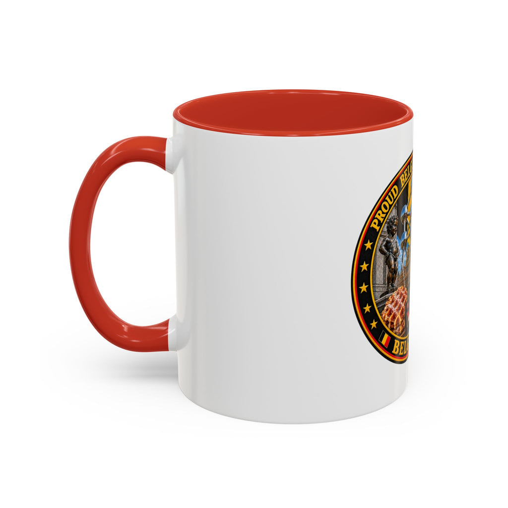 Belgian Heritage Accent Coffee Mug — Belgium Beer, Waffles & Chocolates Design