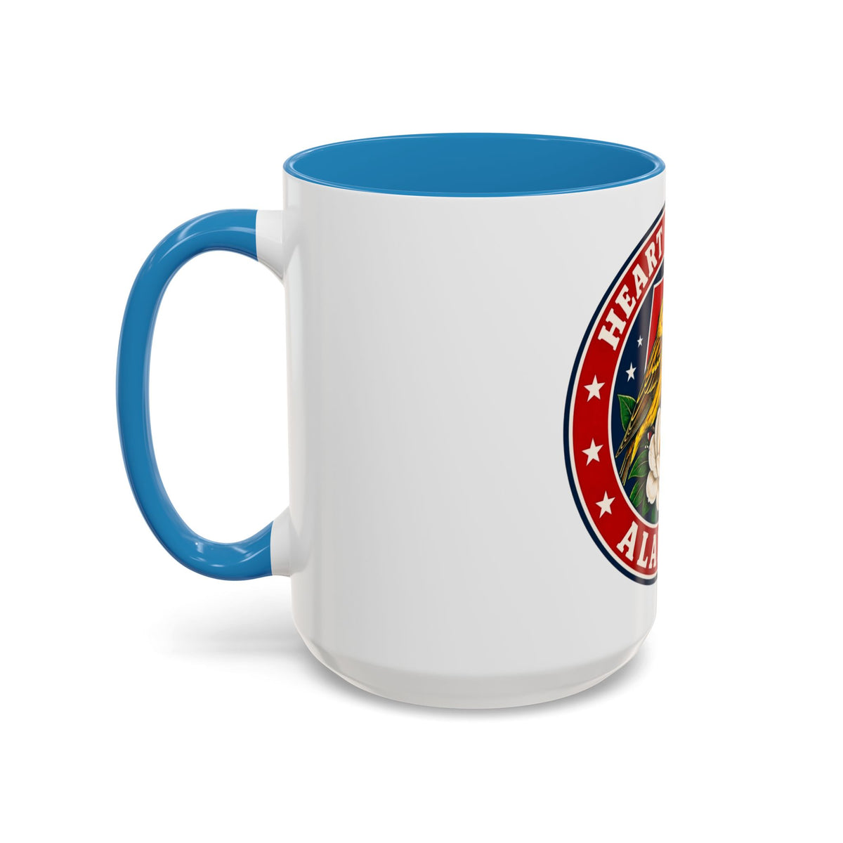 Alabama 'Heart of Dixie' Accent Coffee Mug — Magnolia & Yellowhammer State Pride