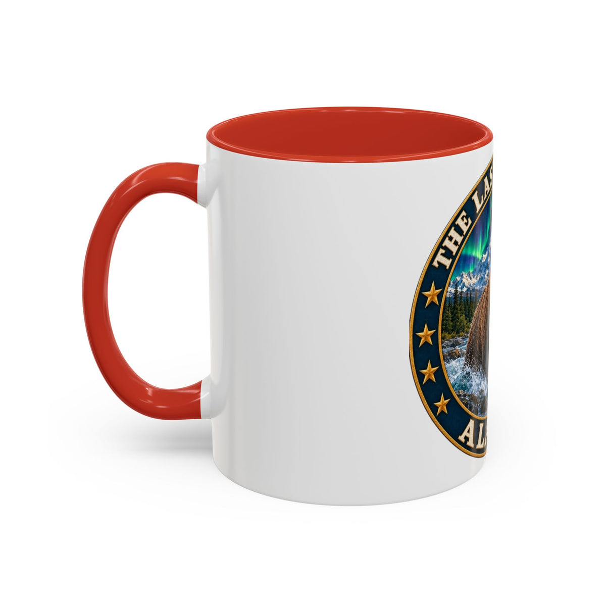 Alaska The Last Frontier Mug — Bear & Northern Lights Coffee Cup (11/15oz)