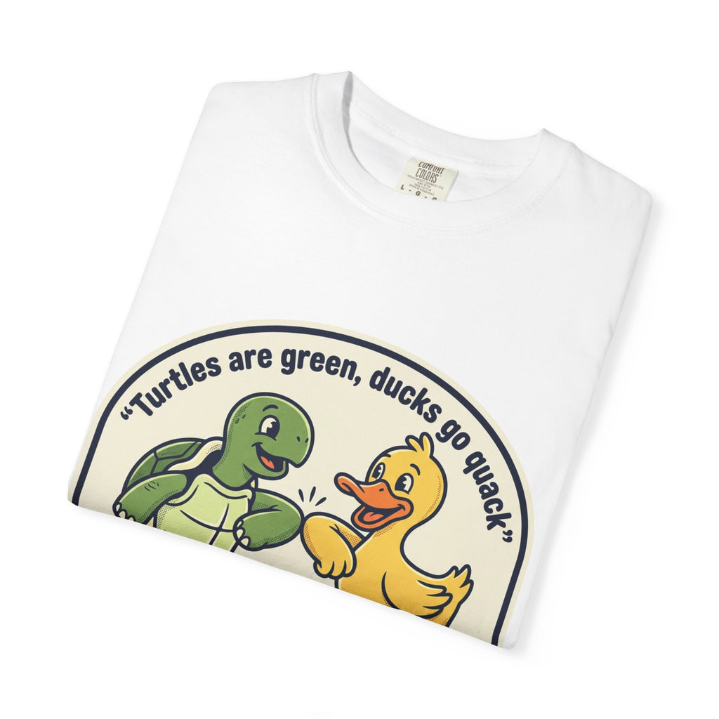 T-Shirt — "We're Equally Whack" Turtle & Duck Best Friends Graphic Tee