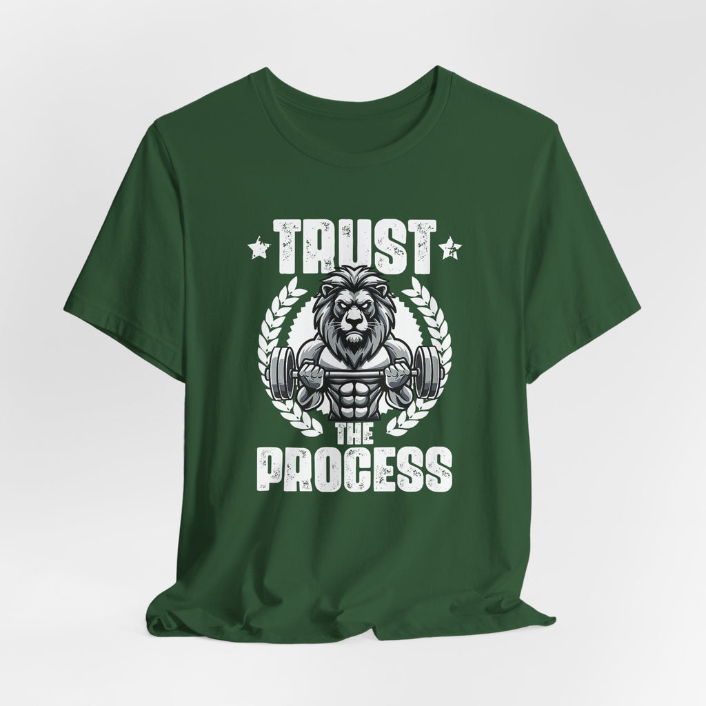 Unstoppable Process lion graphic on a T-shirt
