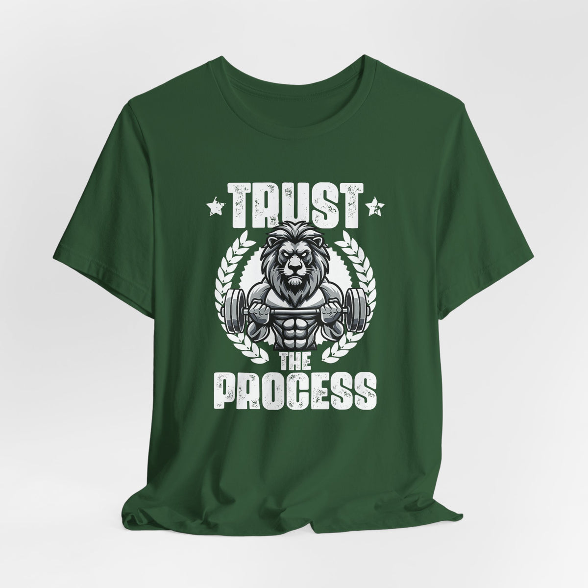 Unstoppable Process lion graphic on a T-shirt