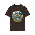 Delaware State Seal Vintage T-Shirt — Floral & Blue Hen State Emblem